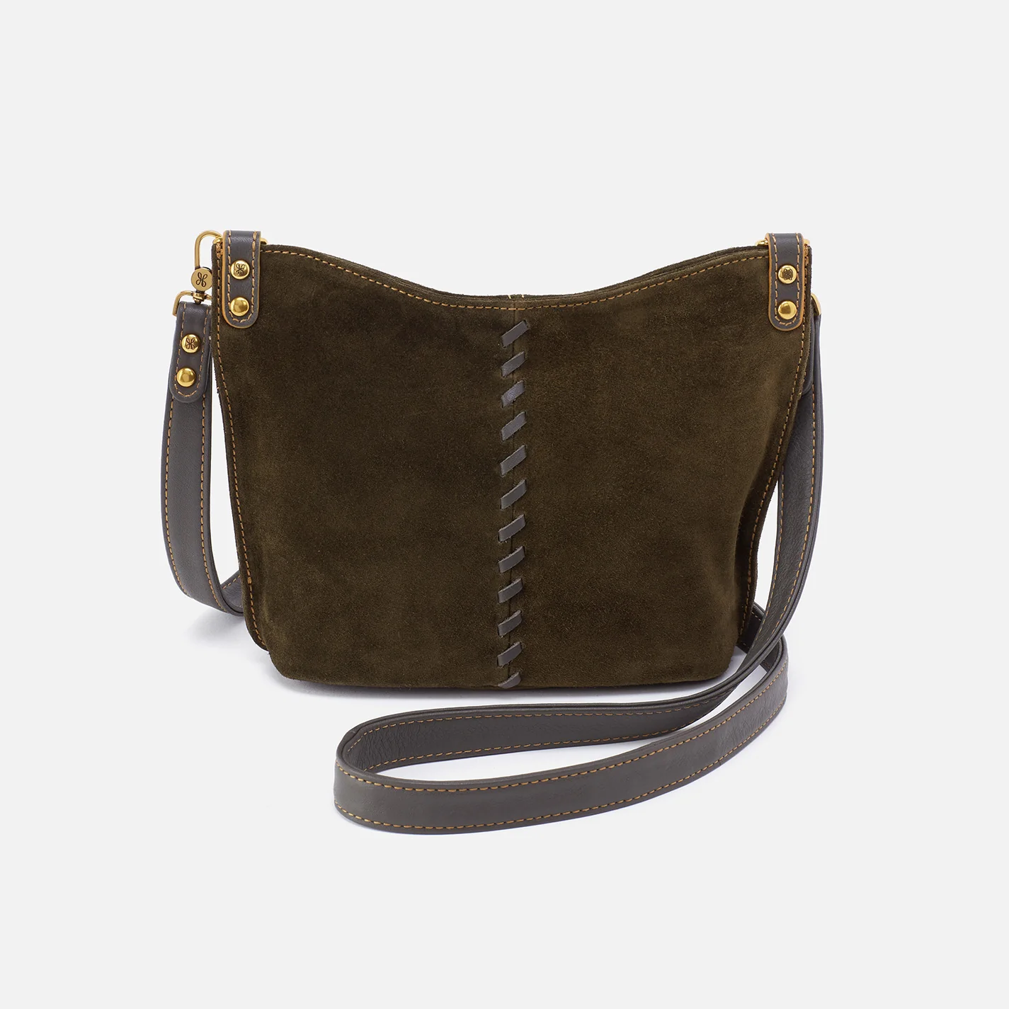 NWT Hobo Pier Small Crossbody Suede Leather - Herb - 9&quot; W X 7&quot; H X 3&quot; D - TBWWA - £432.73 GBP