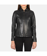 LE Colette Black Leather Jacket - $195.78 CAD+