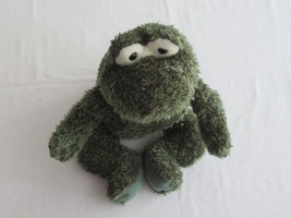 Target Toys Gund FROG Dark Green Fuzzy 16" Tall Plush Black Plastic Eyes - $14.25