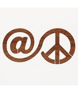 Reusable at Peace Sign Stencil 8.5&quot; x 11&quot; - Custom Design for Serene Cra... - $21.43 CAD