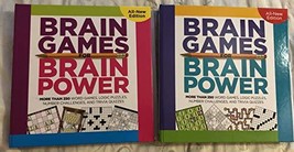 Lot of 2 Brain Games For Brian Power Puzzle Books 2019 [Single Issue Magazine] V - £47.55 GBP