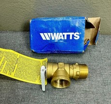 WATTS 3/4 In Lead Free Poppet Type Pressure Relief Valve w/Test Lever 150 psi - £11.86 GBP