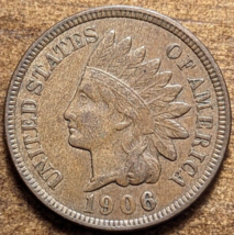1906 Indian Head Cent Penny Extra Fine XF 1 Diamond - $11.29