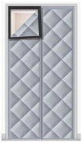 Gray Insulated Cold &amp; Hot Air Magnetic Thermal Insulated Door Curtain 30... - $25.00