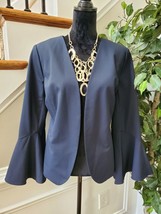 The Limited Collection Women&#39;s Blue Polyester Long Sleeve Open Front Blazer 12 - £43.24 GBP
