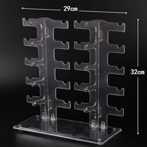 Plastic Glasses Organizer Rack Sunglasses Display Stand 10 Pairs Holder Shelf - £23.23 GBP