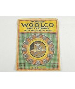 Vintage WOOLCO SNAP FASTENERS Size 1 COMPLETE SLEEVE of 12  - $103.16 MXN