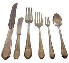 Early American Engraved by Lunt Sterling Silver Flatware Set 8 Service 60 Pcs - £2,888.47 GBP