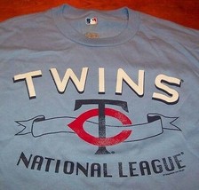 Vintage Style Minnesota Twins Mlb Baseball T-Shirt Mens Medium New - £15.56 GBP