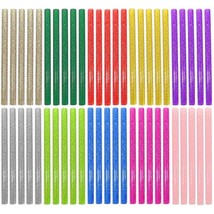Glitter Hot Glue Sticks For Hot Glue Gun 10 Colors 50 Pieces Hot Gule St... - £11.76 GBP
