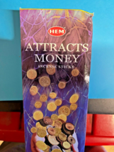 HEM Incense Sticks.  120ct box ATTRACTS MONEY - $246.13 MXN