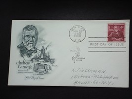 1960 Andrew Carnegie First Day Issue Envelope 4 cent Stamp Steel Philant... - $2.50