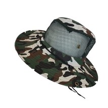 Bucket Hat Green Camo Mesh For Fishing Hiking Outdoor Camping RV  - $13.85