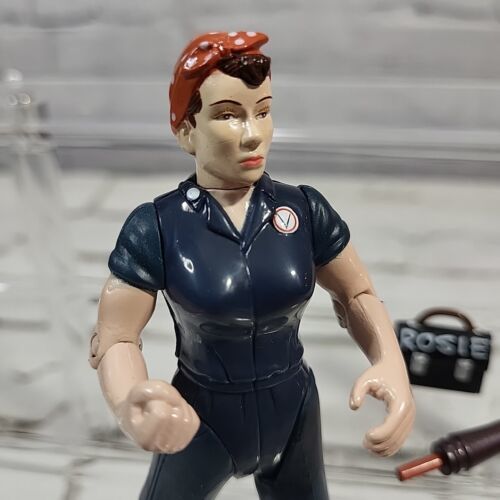 2003 Accoutrements ROSIE THE RIVETER "We Can Do It" Action Figure 5.5"  - $19.79