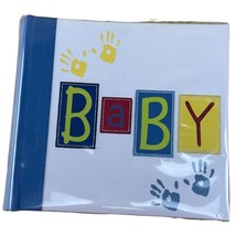 NewView &quot;Baby&quot; Book bound Photo Album, Holds 160 4&quot;X6&quot; Photos Blue White... - £7.88 GBP
