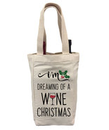I&#39;m Dreaming of a Wine Christmas Wine Gift Bag, Christmas Wine Gift Bag,... - £11.95 GBP