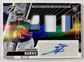 2022 Zenith Treylon Burks #212 Rookie Patch Autograph RPA Titans Silver #24/25 - £22.19 GBP