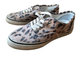 RE/DONE 70s Low Top Skate Sneakers Faded Leopard Print Canvas Size 6.5 NWOB - $55.83
