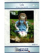 Bound to be Quilting Doll Craft Pattern Lola 21 inch Cloth Doll and Outfit - $203.27 MXN