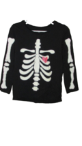 CARTER'S SIMPLE JOY black top w/white 'bones' on front &amp; sleeves 4T (bab... - $4.20