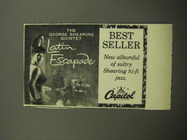 1957 Capitol Records Ad - The George Shearing Quintet Latin Escapade - £14.86 GBP