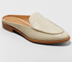 Universal Thread™ ~ Size 6 ~ DEKOTA ~ Bone ~ Faux Leather ~ Mules ~ Slip... - £17.72 GBP