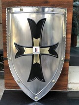 Medieval Crusader Steel Shield 18 Gauge Armor Templar Viking - £126.99 GBP