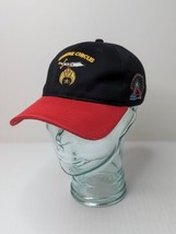 Shriners Shrine Circus Hat Black Red Embroidered Ball Cap Horses Ferris ... - $15.80