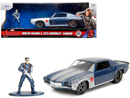 1973 Chevrolet Camaro Dark Blue Metallic with Gray Stripes and Winter Soldier Di - $26.19