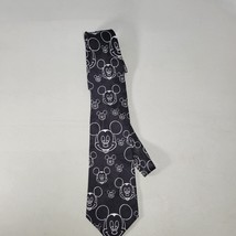 Vintage Mickey Mouse Black and White Necktie by Tie Works Co - $8.96
