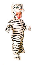 UNDERWRAPS Baby&#39;s Tiger Costume Jumpsuit, White, Large (2T-4T) - £100.53 GBP