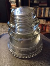 Vintage 1940’s Hemingray-45 Clear Glass Insulator Made In USA 42 - £7.07 GBP