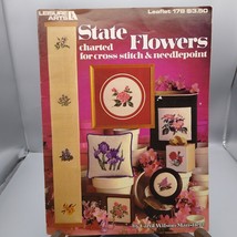 Vintage Cross Stitch Patterns, State Flowers by Carol Wilson Mansfield, ... - £10.04 GBP