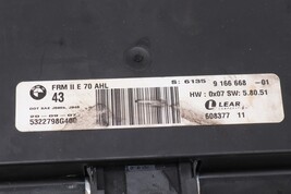 BMW E70 FRMII BCM FCM LCM Footwell Light Control Module 9166668 image 4
