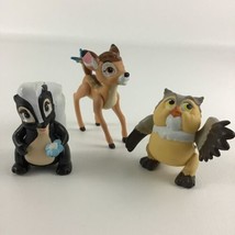 Disney Bambi McDonald&#39;s Toys Figures Lot Topper Flower Skunk Owl Vintage... - £15.54 GBP