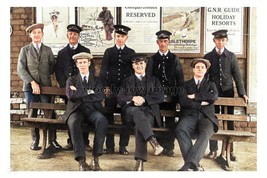 ptc6060 - Yorks - Lofthouse GNR Railway Station Staff in June 1922 - pri... - $2.80