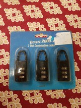Travel 2000 3 Dial Combination Locks - $25.99