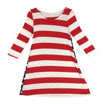 12pm by Mon Ami AMERICAN FLAG Tunic Top Mini Dress, Women&#39;s S Made USA P... - £15.22 GBP