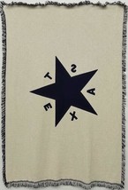 State Of Texas Star Flag Blanket, A Soft Afghani Gift Throw Made In The Usa From - £61.85 GBP