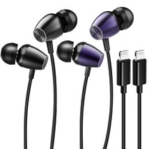 2Pack-Headphones For Iphone,Earbuds Wired Earphones With Built-In Microphone &amp; V - £25.16 GBP