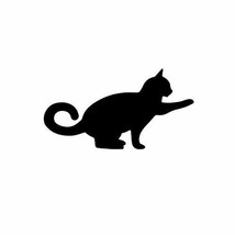 Curious Kitty Cat Logo Vinyl Decal Custom - £2.00 GBP