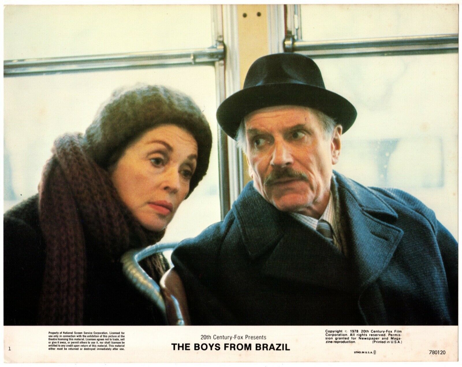*THE BOYS FROM BRAZIL (1978) Laurence Olivier and Lilli Palmer Ride a Bus - $50.00