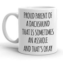 Proud Parent of A Dachshund Gift Mug for Women and Men, Funny Dachshund Dog Mug  - £11.77 GBP