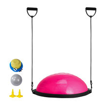 VEVOR Pink Half Exercise Ball Trainer, 26" Balance Ball Trainer, 1500lbs... - $68.99