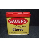 Sauer&#39;s choice ground cloves vintage Tin Container  1.25 oz empty - $5.94