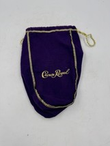 Crown Royal Purple and Gold Drawstring Sides Bag - $6.79