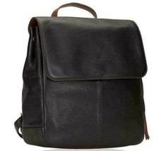 NWB Fossil Claire Leather Backpack SHB1932001 Purse Black $195 MSRP Dust Bag FS - £92.92 GBP