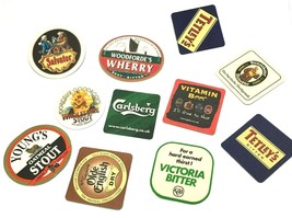 Lot of 11 Beer Coasters from the UK England Great Britain - £21.17 GBP