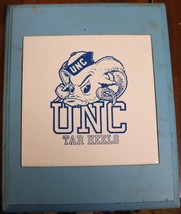 Vintage UNC wall hanging tile in a wood frame 8 by 10 inches. - $15.00