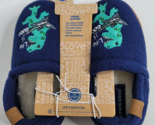 Life is Good Kids Boys 11/12 Blue Dinosaur Slippers T-Rex Loafers House ... - $16.99